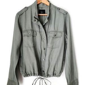 RAILS Collins Sage Utility Military Style Tencel Rayon Lightweight Jacket Medium